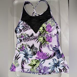 WOMENS APT 9 FLORAL PRINT TANKINI TOP SIZE MEDIUM